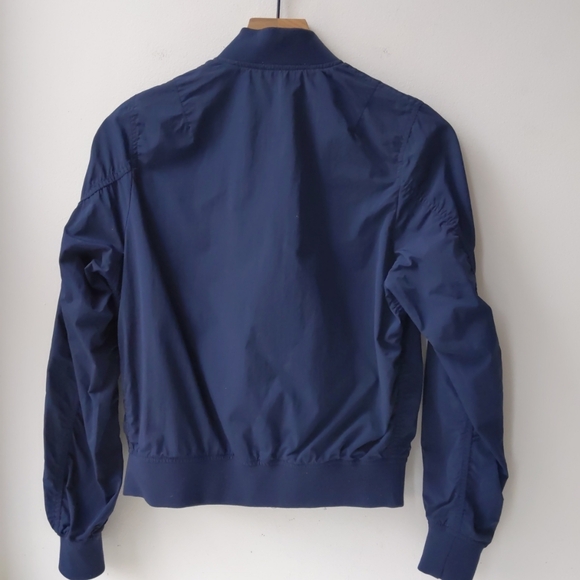 Uniqlo Lightweight Bomber Jacket Navy Blue Women's XS - Picture 3 of 6